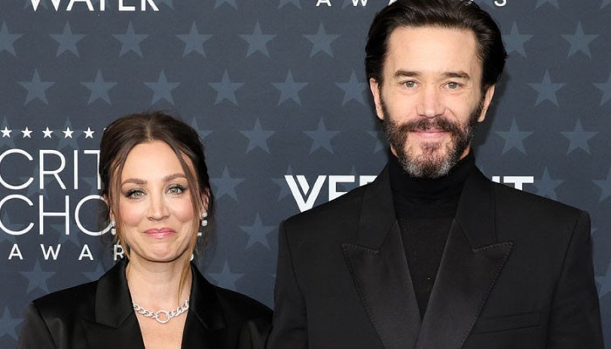'Pregnant' Kaley Cuoco fights tears as Tom Pelphrey gives sweet shout-out at 2026 Emmy