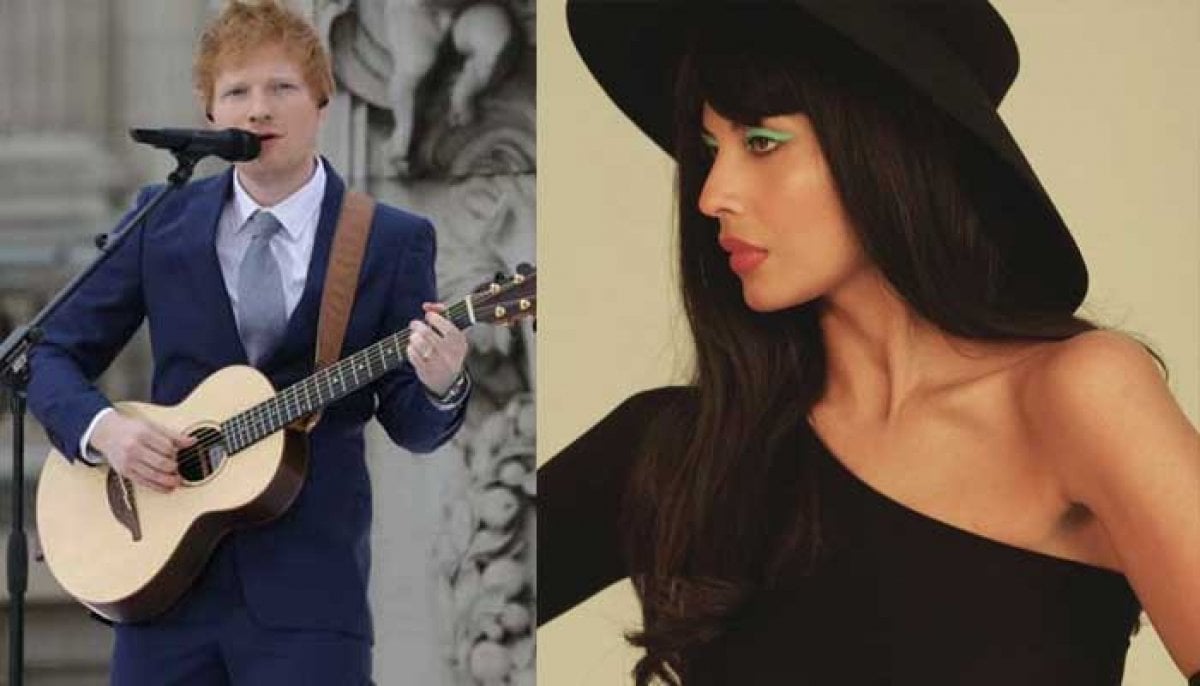 Jameela Jamil reacts to Ed Sheeran controversy with 'Godmother Diana' remark