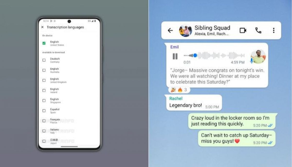 WhatsApp adds more languages to voice transcriptions