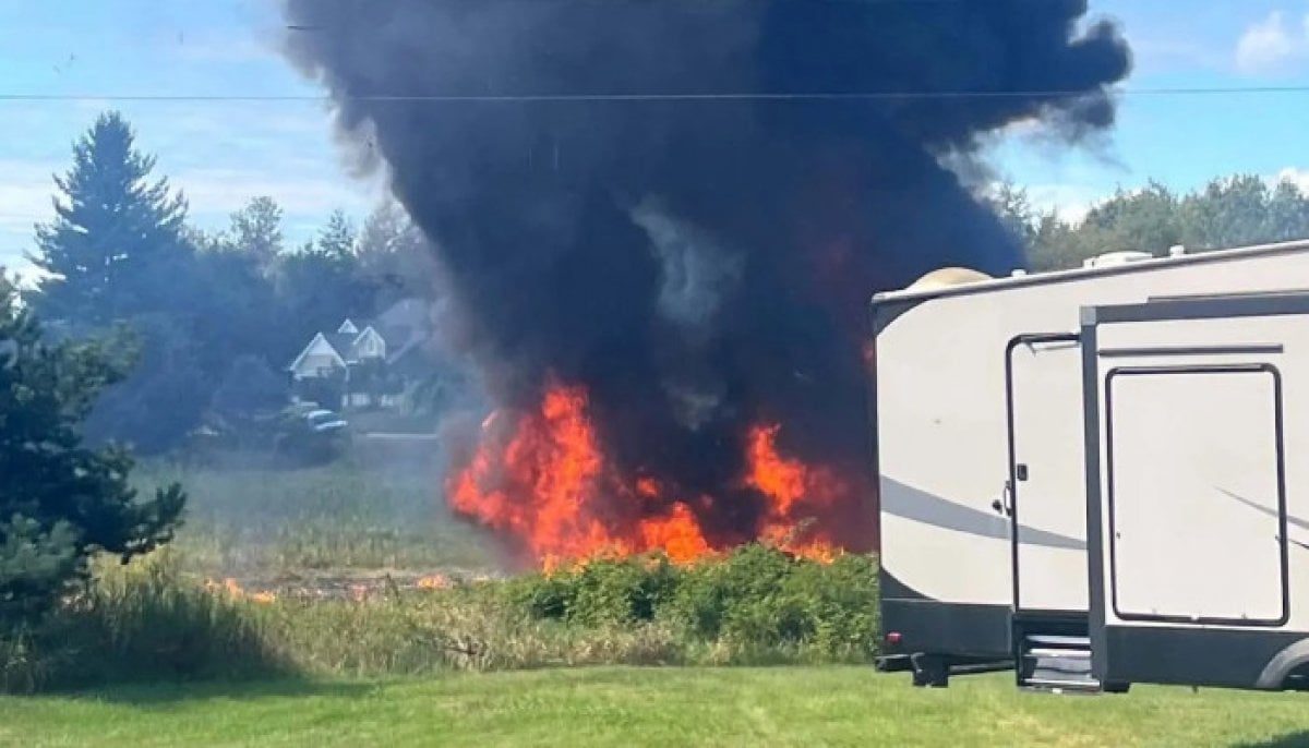US military F-16 crashes in Michigan during training exercise, pilot ejects to safety