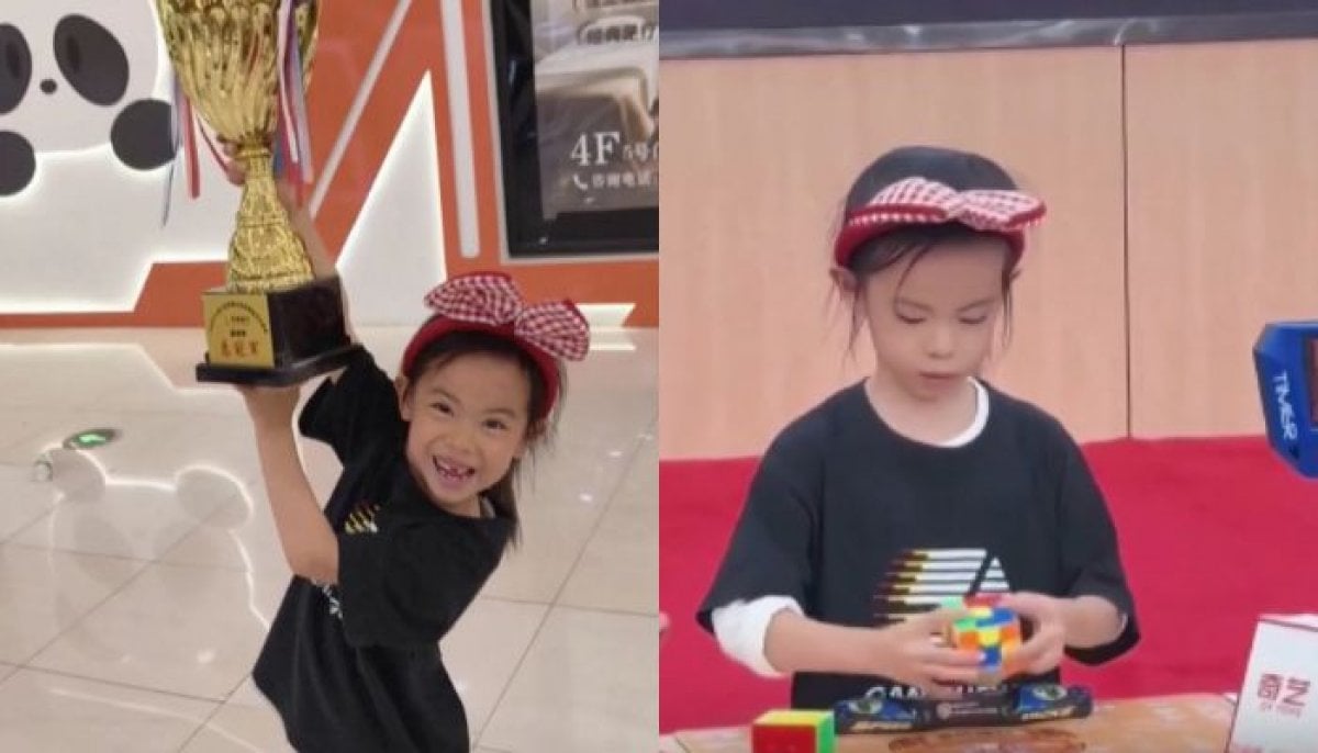 Six-year-old Chinese prodigy shatters Rubik’s Cube world record twice 
