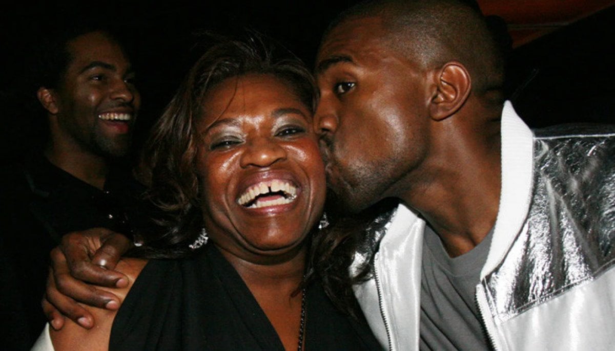 Why is Kanye West in Chicago and what is the link to his mother Donda?