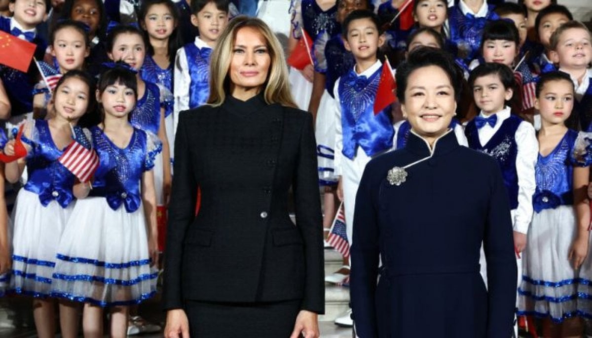 Peng Liyuan’s English takes center stage in exchange with Melania Trump 