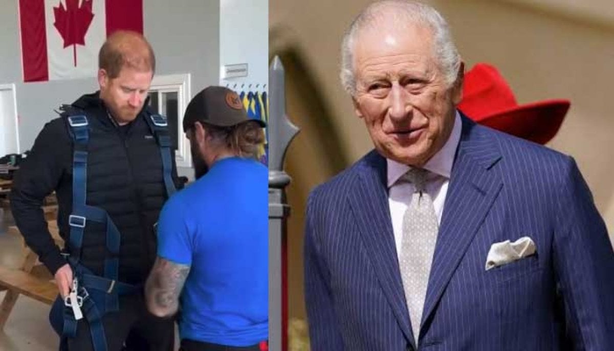 Prince Harry's skydive compared to King Charles's parachute jump - The News International