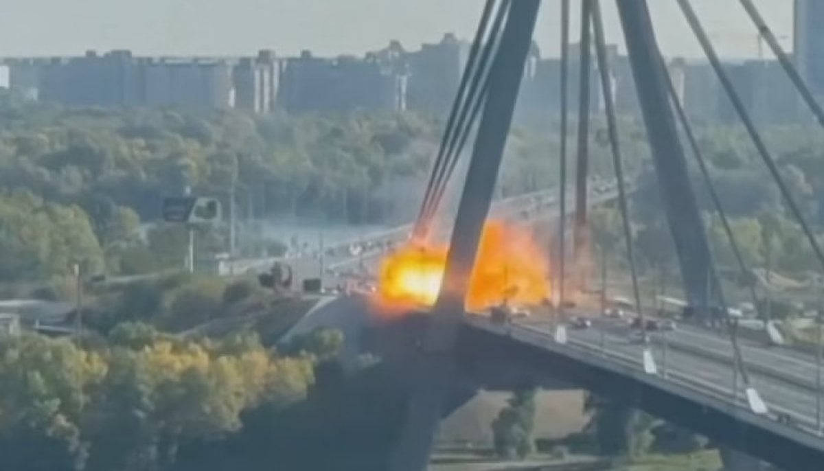 Russia attacks key Kyiv bridge as German chancellor arrives in Ukraine