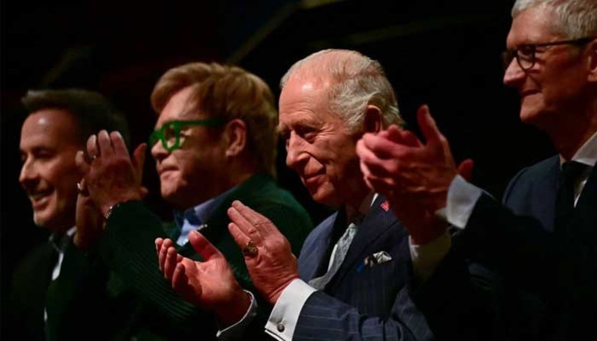 King Charles meets Elton John and Apple’s Tim Cook