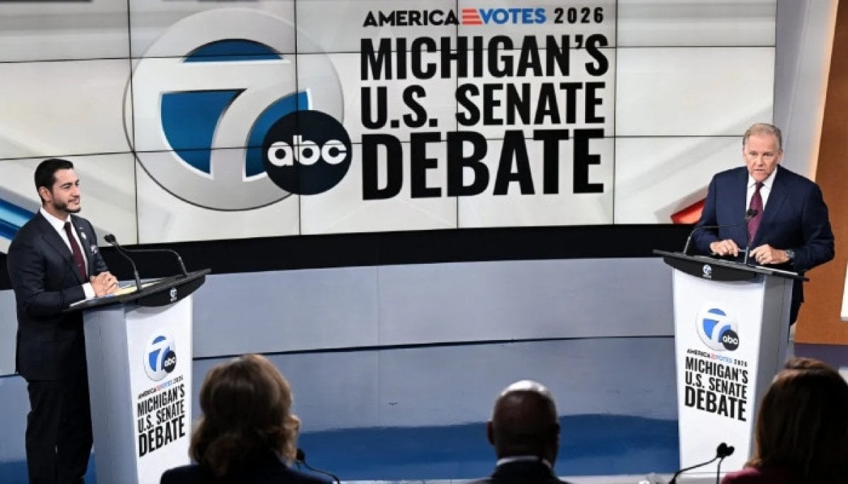 Abdul El-Sayed and Mike Rogers clash over Trump, patriotism in Michigan Senate debate