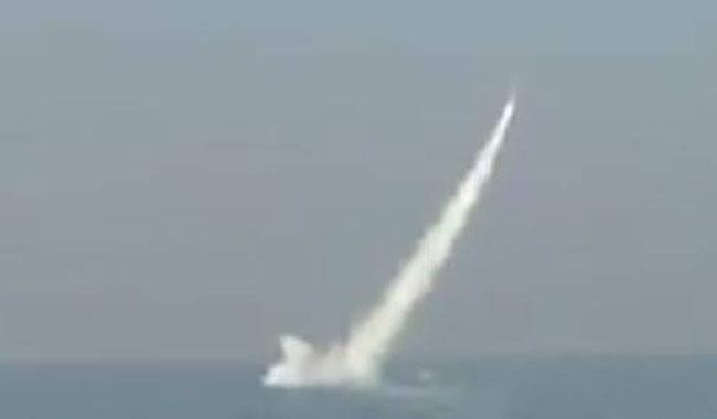 Launch of the nuclear-capable Babur-3 missile