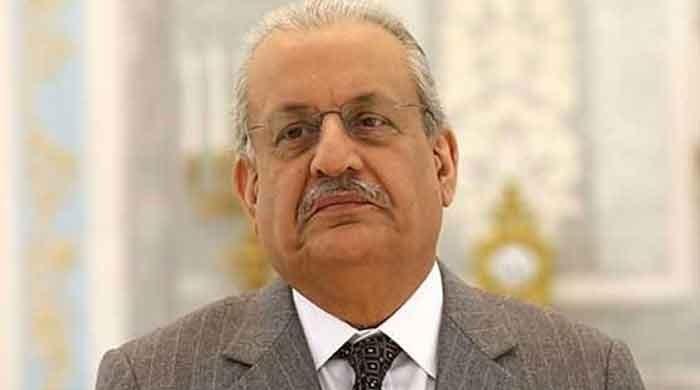 Rabbani, his wife narrowly escape being washed away in Karachi rains