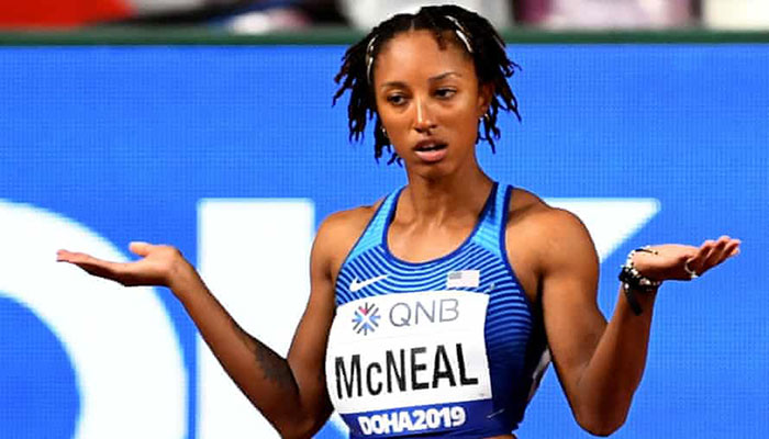 Olympic 100-meter hurdles champion McNeal provisionally 
