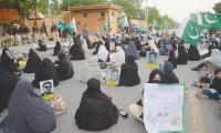 Sit-in for Shia missing persons called off after talks with govt
