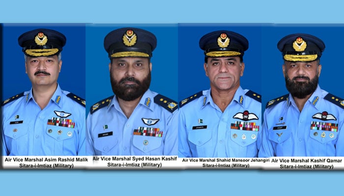 Four PAF officers promoted to air vice marshal