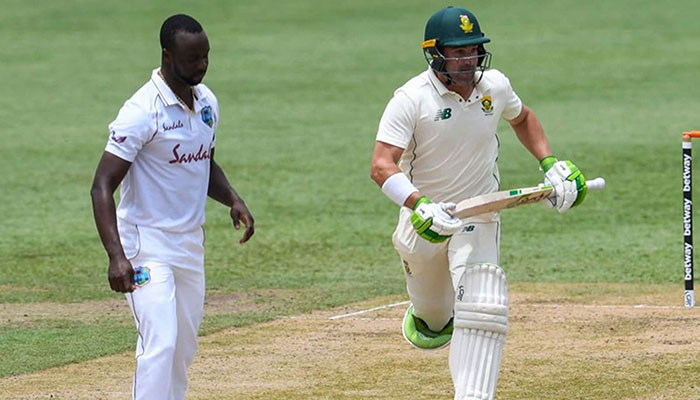 Elgar leads from front as SA recover against Windies