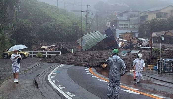 Two bodies found after landslide sweeps away homes in Japan