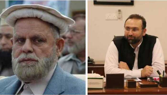 File photo of Adviser to Chief Minister on Revenue and Estate Qalandar Khan Lodhi (L) and Minister for Social Welfare Dr Hisham Inamullah Khan (R)