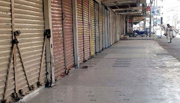 Traders observe shutter down against loadshedding in Mansehra