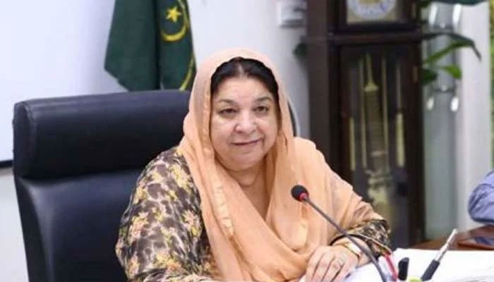 Punjab Minister for Health Dr Yasmin Rashid. File photo
