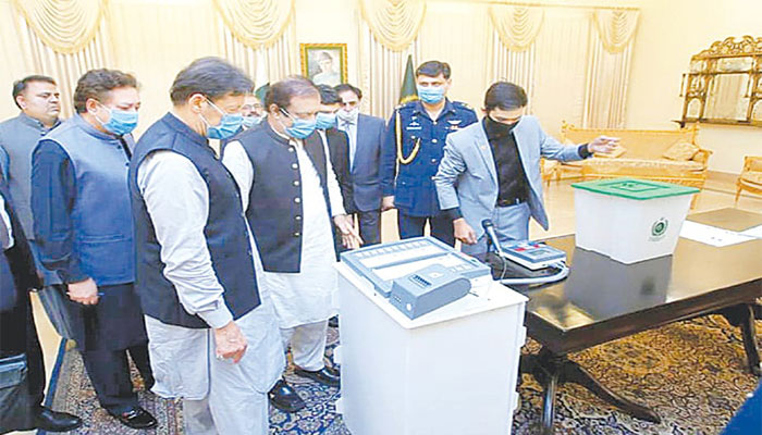 Imran pushing for use of EVMs in next polls