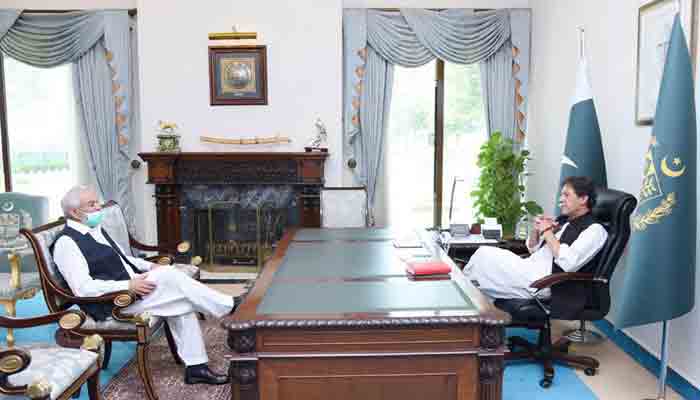 PCB Chairman calls on Prime Minster Imran Khan. File photo