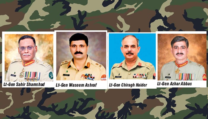 Four three-star generals reshuffled