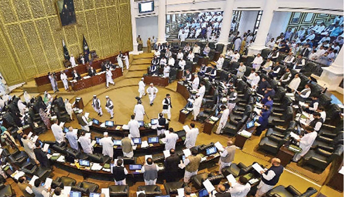 KP Assembly turns into fish market
