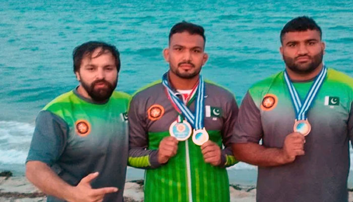 Inam wins Beach Wrestling World Series in Greece