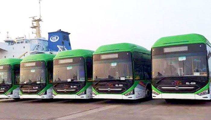 It took PTI’s govt three long years to get 40 buses for Green Line
