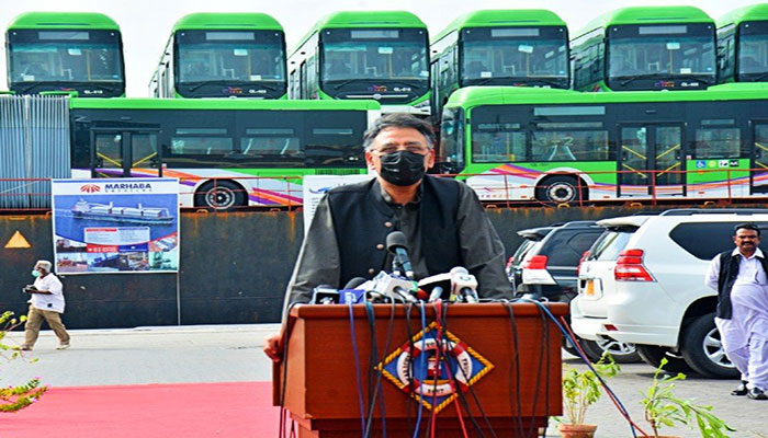 40 buses for Green Line BRTS project arrive at Karachi Port