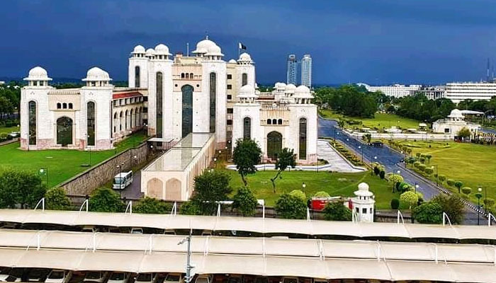 An external view of the PM Office.