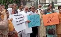 Opposition protests against price hike begin