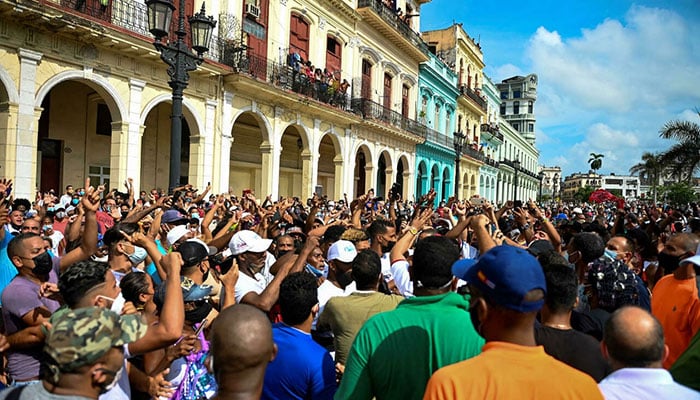 Cuban street protester sentenced