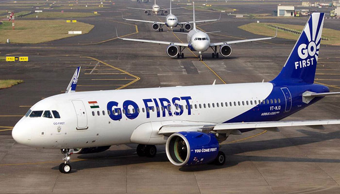 A plane of Indian airline Go First.