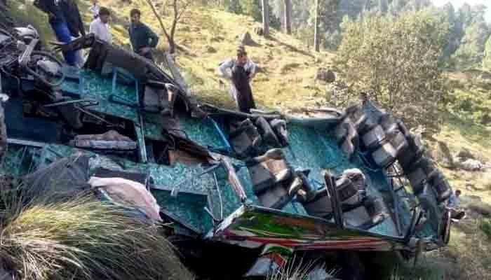23 die as coach plunges into ravine in AJK