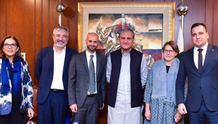 EU Parliament’s South Asia delegation visits Pak Parliament