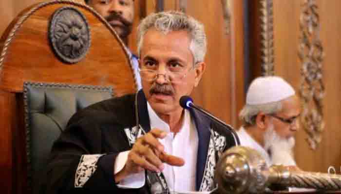 Former Karachi mayor Wasim Akhtar. File photo