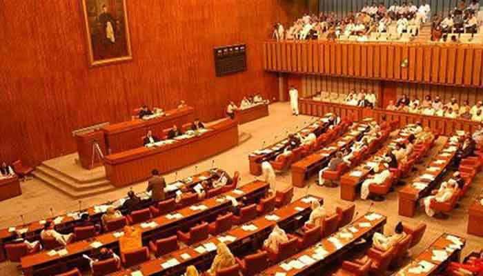 Allegation of ‘tainted judgment’ against Sharifs: Joint opposition stages walkout from Senate