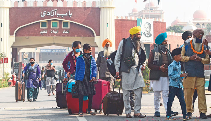 Sikh Yatrees tiba