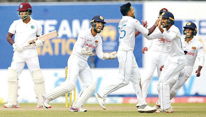 Sri Lanka four wickets away from big win over Windies
