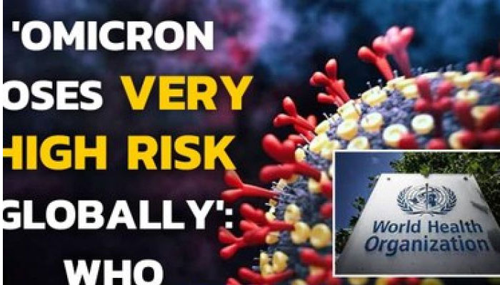 WHO warns Covid variant Omicron risk ‘very high