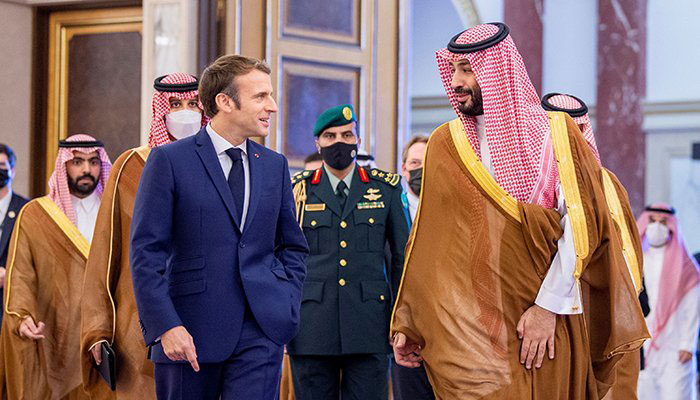 Macron in S Arabia to talk regional stability with crown prince
