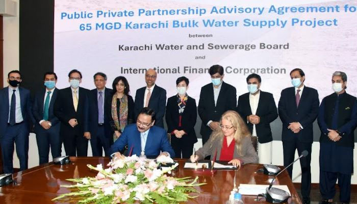 Sindh, IFC sign accord for 65mgd water supply project for Karachi