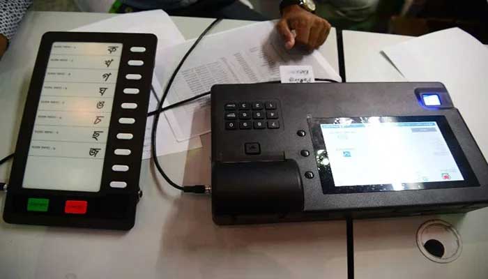 Electronic Voting Machines (EVMs). File photo