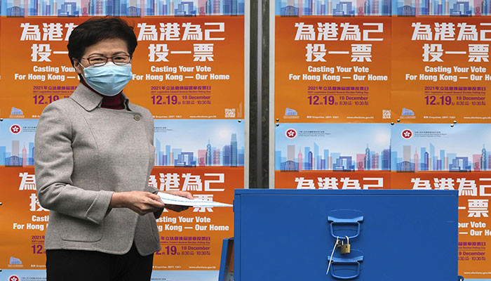 Jumlah pemilih di jajak pendapat Hong Kong