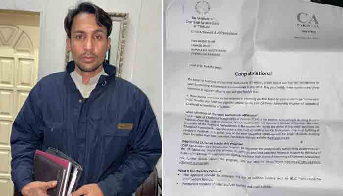 Naeem Shah has also completed computer, Urdu, Arabic courses in the jail.-Photo Afzal Nadeem Dogar