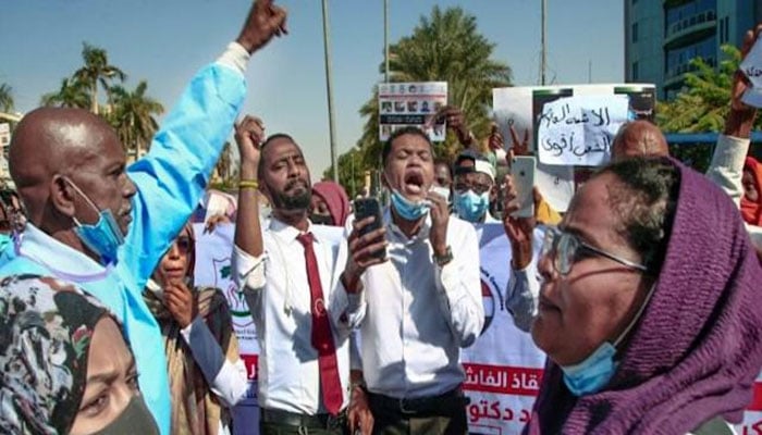Sudanese doctors rally