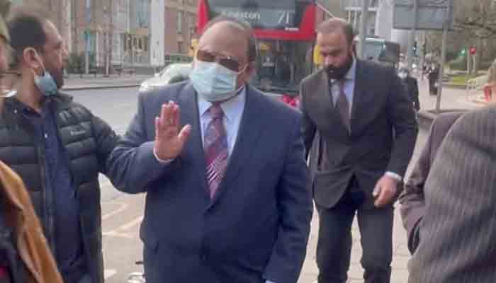 MQM founder ALtaf Hussain arrives for a court hearing in London. Photo by author