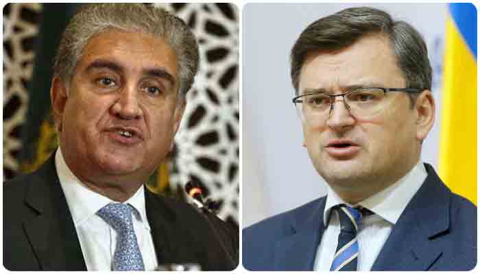 Foreign Minister Shah Mahmood Qureshi holds telephonic discussion with his Ukrainian counterpart Dmytro Kuleba. -The News/File
