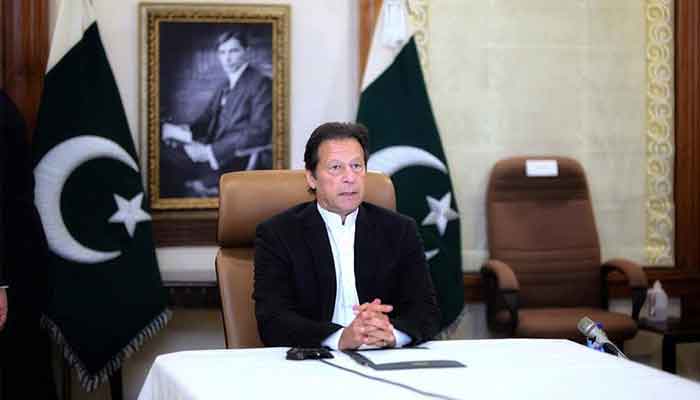 PM Imran Khan denies imposing curbs on media through PECA ordinance. -The News/File