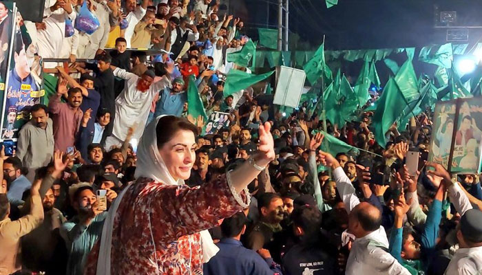 Maryam Nawaz says that the people of Pakistan have completely rejected the negative politics of Imran Khan. -Courtesy PML-N