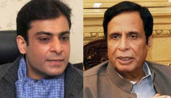 Pervaiz Elahi, Hamza Shahbaz vie for CM office